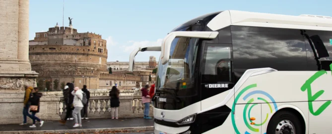Test drive a Roma per il coach elettrico King Long C12E